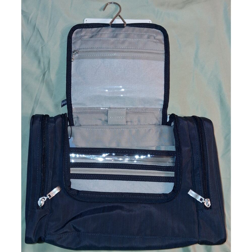 Baggallini Navy Travel Hanging Toiletry Kit (13" × 8.5" × 3.5") Brand New - Picture 2 of 13